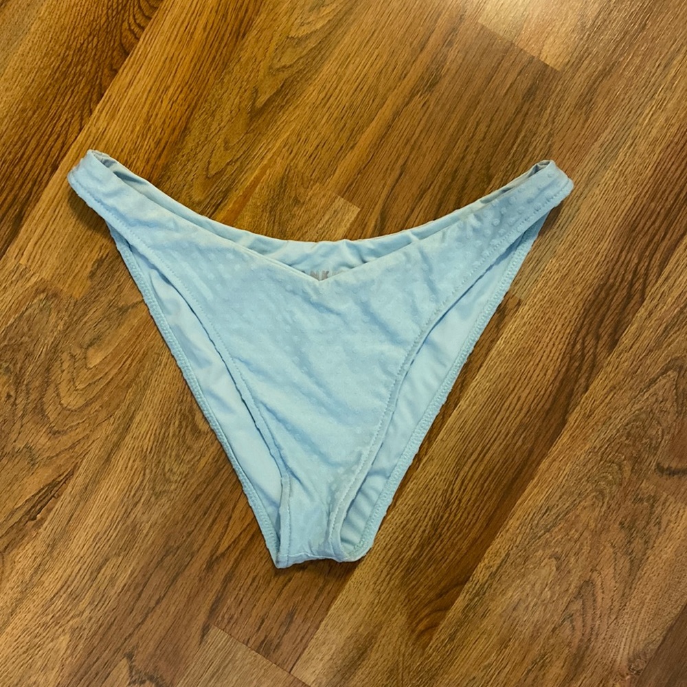 Light blue Frankie’s Bikinis bottoms